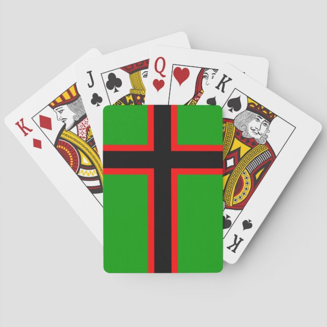 Jeu De Cartes Drapeau national de Karelia (dos)