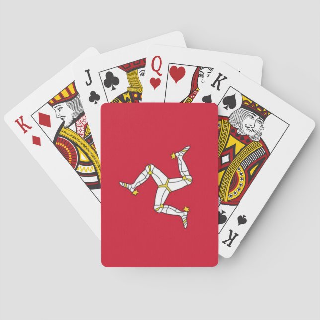Jeu De Cartes Drapeau national du monde d'île de Man (dos)