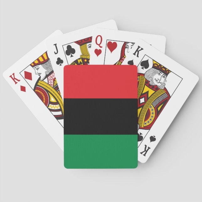 Jeu De Cartes Drapeau panafricain, Joyeux Kwanzaa (dos)