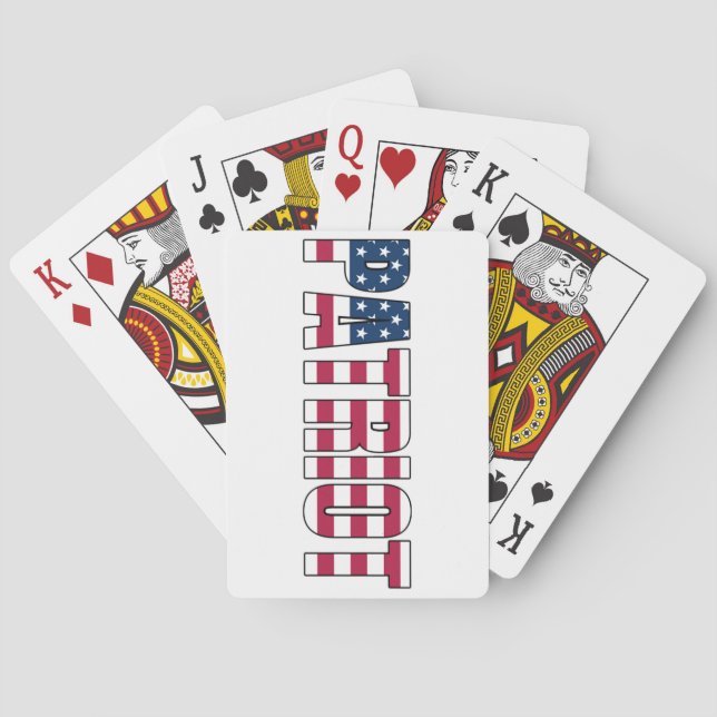 Jeu De Cartes Drapeau Patriot Jouer aux cartes (dos)