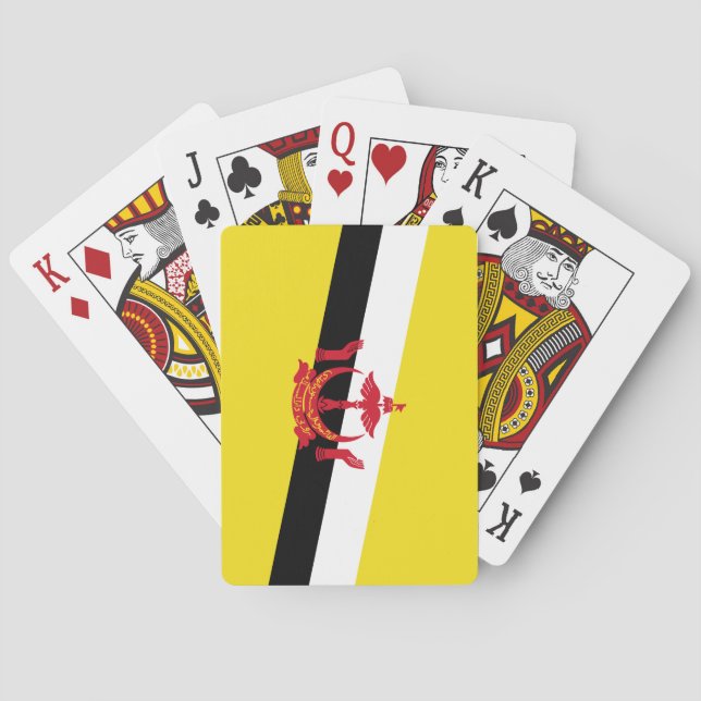 Jeu De Cartes Drapeau patriotique de Brunei (dos)