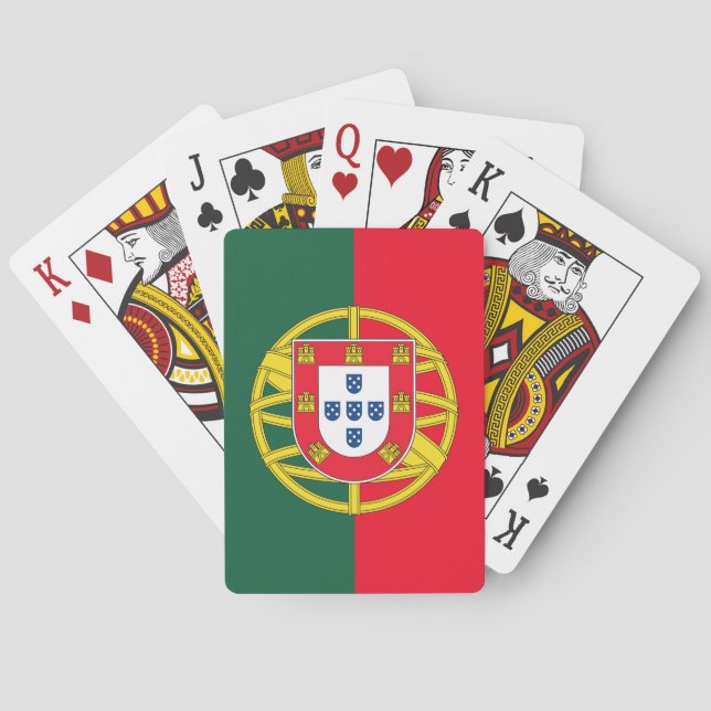 Jeu De Cartes Drapeau portugais (dos)