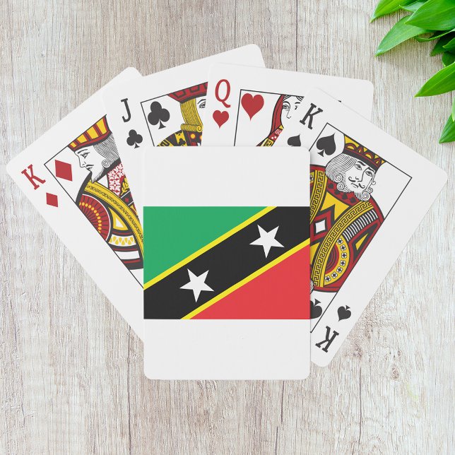Jeu De Cartes Drapeau Saint-Kitts-Et-Nevis (Créateur téléchargé)