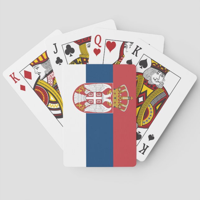 Jeu De Cartes Drapeau (serbe) de la Serbie (dos)