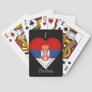 Jeu De Cartes Drapeau serbe de la Serbie