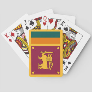 Jeu De Cartes Drapeau Sri Lanka