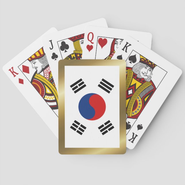 Jeu De Cartes Drapeau sud-coréen Jouer des cartes (dos)