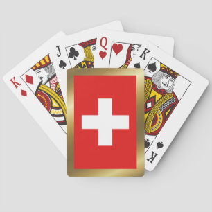 Jeu De Cartes Drapeau Suisse Lecture Cartes