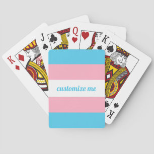 Jeu De Cartes Drapeau Transgenre Personnalisé