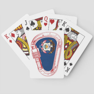 Jeu De Cartes Drapeau Utah Escalade carabiner