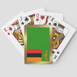 Jeu De Cartes Drapeau Zambie Jouer des cartes