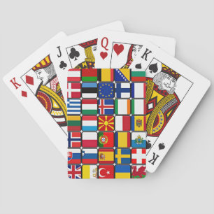 Jeu De Cartes Drapeaux mondiaux.
