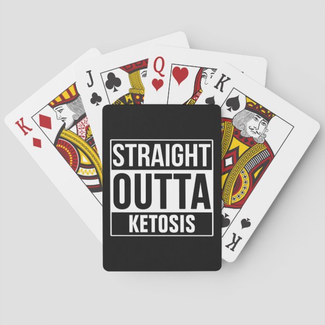 Jeu De Cartes Droite En Dehors De La Kétose (dos)