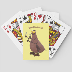 Jeu De Cartes Drôle affamé pulette affamée dessin animé