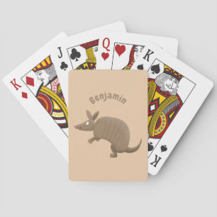 Jeu De Cartes Drôle armadillo joyeux dessin animé