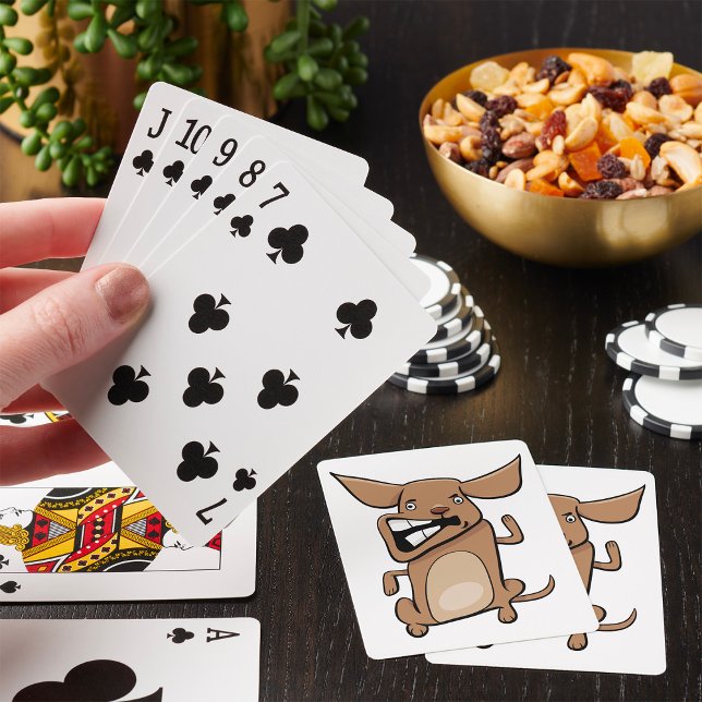 Jeu De Cartes Drôle Cartoon fou chien Hilarious mignon animal an (Créateur téléchargé)