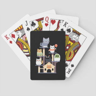 Jeu De Cartes Drôle Cat Horror Movies mignon Halloween Cat Kitty