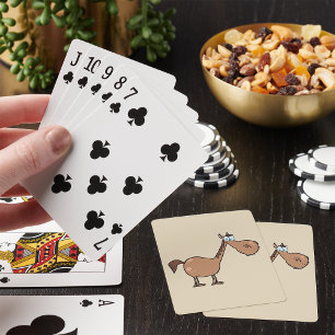 Jeu De Cartes Drôle Cheval Derpy Bête Étalon Brun