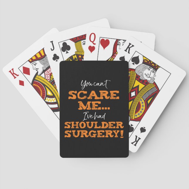 Jeu De Cartes Drôle Chirurgie de l'épaule "Peur" (dos)