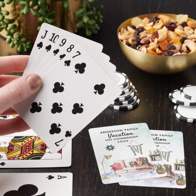 Jeu De Cartes Drôle de quarantaine 2020 | Vacances dans le salon (In Situ)