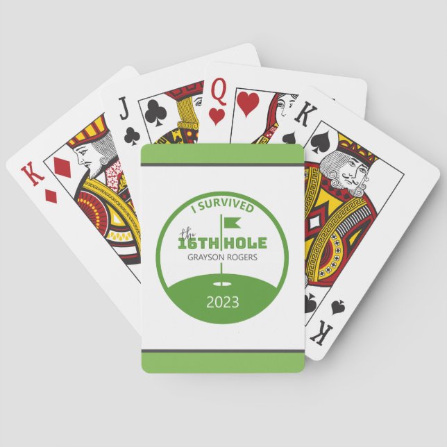 Jeu De Cartes Drôle des paroles de golf (dos)