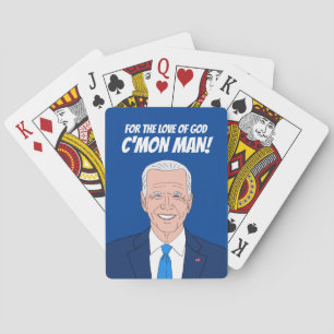 Jeu De Cartes Drôle dessin animé de Joe Biden et humour politiqu