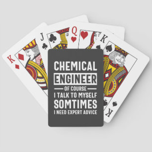 Jeu De Cartes Drôle Ingénieur Chimique Cadeau