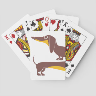 Jeu De Cartes Drôle mignon dachshund pour parent chien long