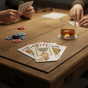 Jeu De Cartes Drôle panneau de protestation Tarif Ce doigt moyen