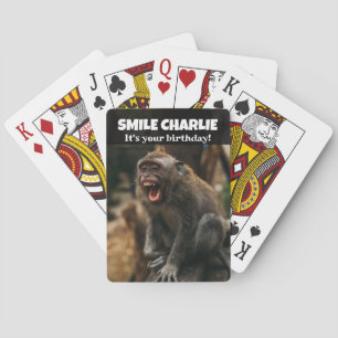 Jeu De Cartes Drôle singe souriant