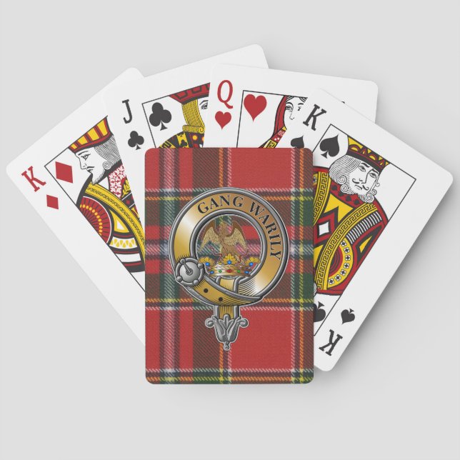 Jeu De Cartes Drummond Tartan & Badge (dos)