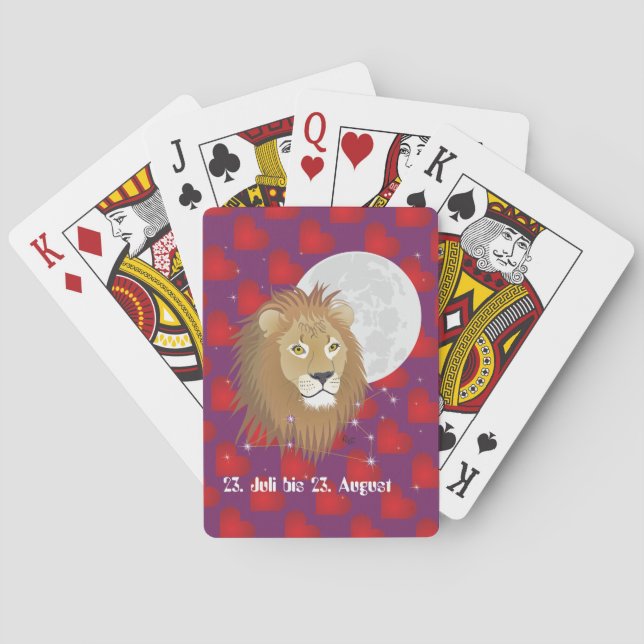 Jeu de cartes du 23 juillet au 22 août (dos)