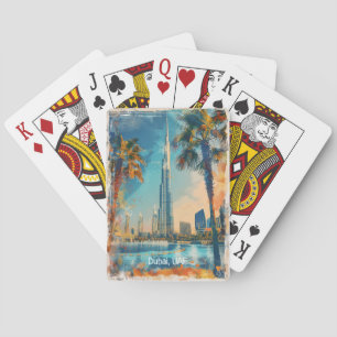 Jeu De Cartes Dubaï Émirats Arabes Unis Burj Khalifa
