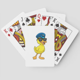 Jeu De Cartes Duck as Pilot with Pilot hat