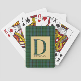 Jeu De Cartes Duncan Tartan Monogramme D