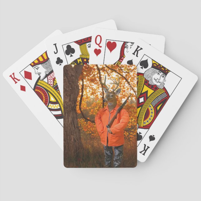 Jeu De Cartes Dunter de cerfs dans les bois (dos)