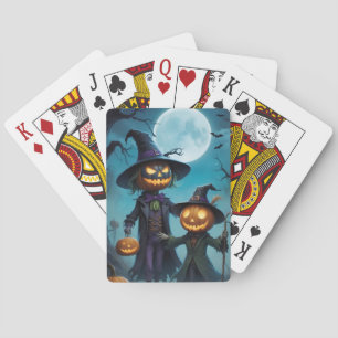 Jeu De Cartes Duo Citrouille éffrayant d'Halloween