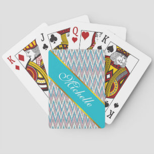 Jeu De Cartes Dusty rose et bleu iKat