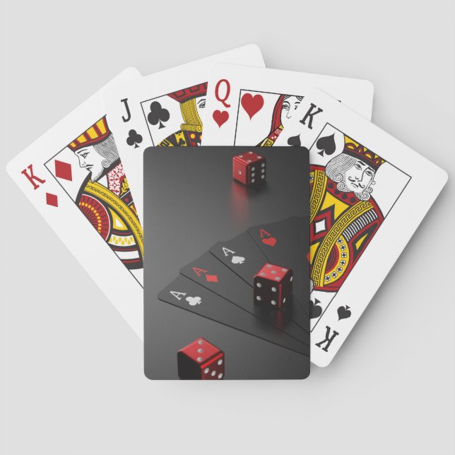 Jeu De Cartes Dyce et carte de jeu (dos)