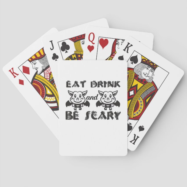 Jeu De Cartes Eat Drink And Be Scary Aesthetic Unique (dos)