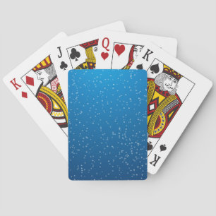 Jeu De Cartes Eau bleue profonde et bulles TIny