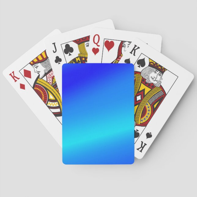 Jeu De Cartes Eau claire bleu cuivre pastel abstrait (dos)