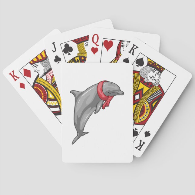 Jeu De Cartes Écharpe dauphin (dos)