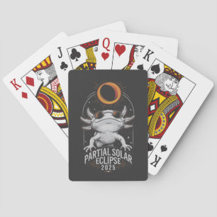Jeu De Cartes Éclipse solaire partielle 2025 Axolotl Amphibian