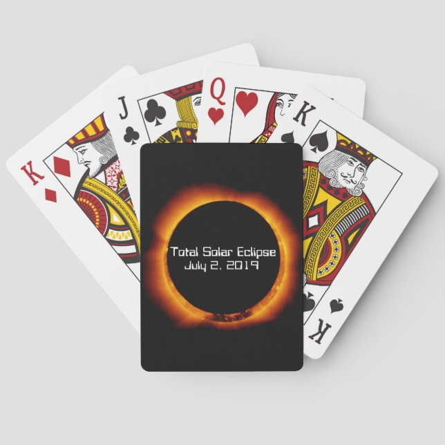 Jeu De Cartes Éclipse solaire totale 2019 (dos)