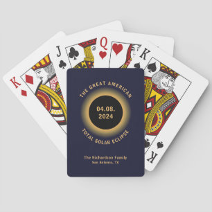 Jeu De Cartes Éclipse solaire totale des États-Unis 8 avril, 202