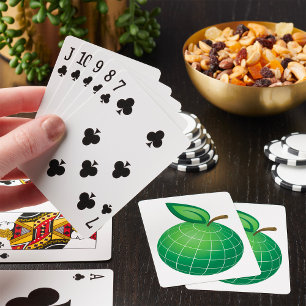 Jeu De Cartes Eco Globe Fruit Green Earth Leaf Sphere
