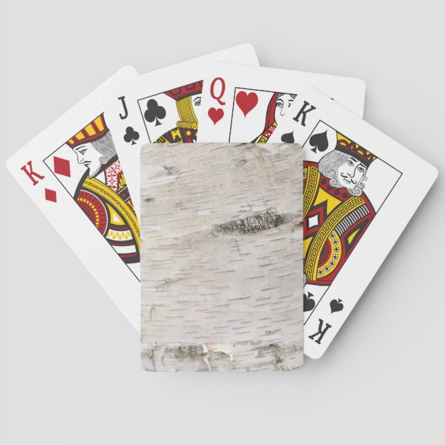 Jeu De Cartes Écorce de bouleau blanc (dos)