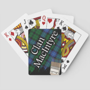 Jeu De Cartes Ecosse Clan MacIntyre Tartan Peinture pinceau