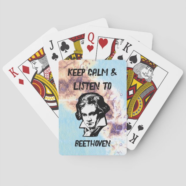 Jeu De Cartes Écouter Les Cartes De Jeu Classiques Beethoven (dos)